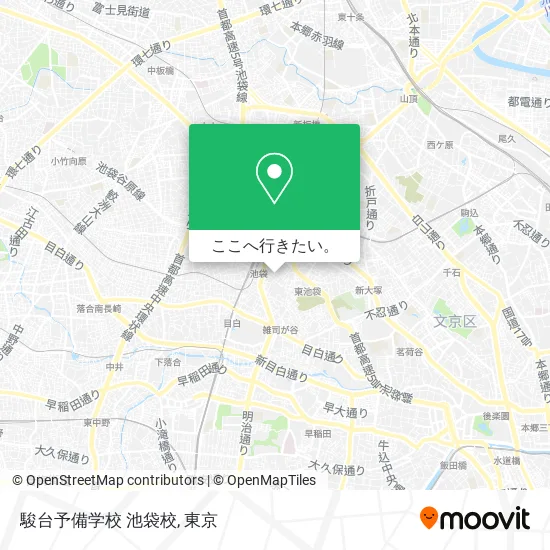 駿台予備学校 池袋校地図