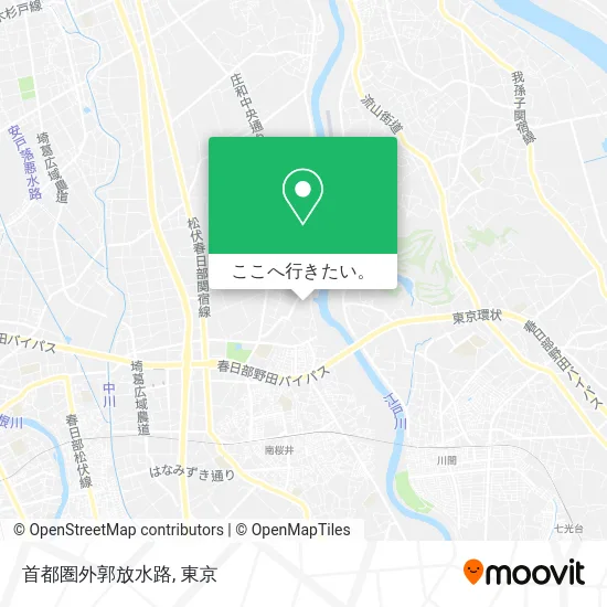 首都圏外郭放水路地図