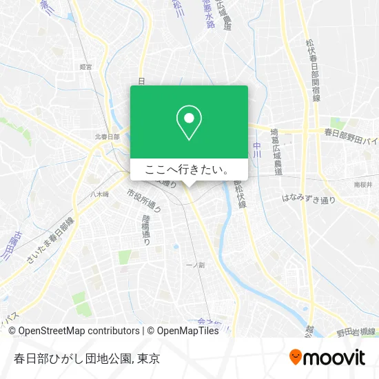 春日部ひがし団地公園地図