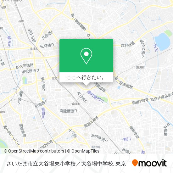 さいたま市立大谷場東小学校／大谷場中学校地図