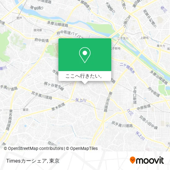 Timesカーシェア地図