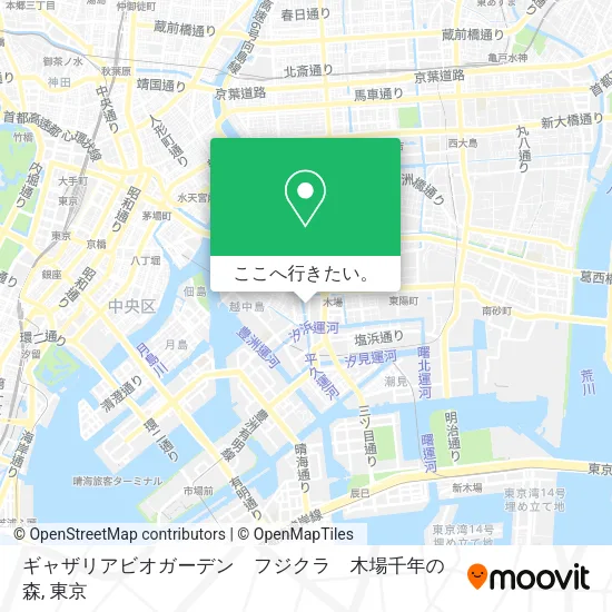 ギャザリアビオガーデン　フジクラ　木場千年の森地図