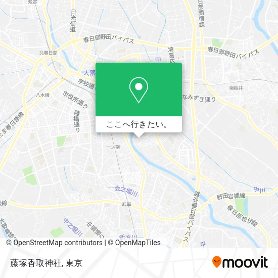 藤塚香取神社地図