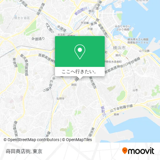 蒔田商店街地図