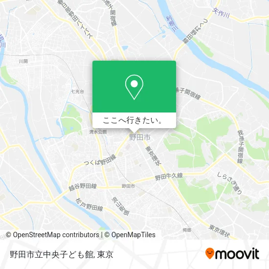 野田市立中央子ども館地図