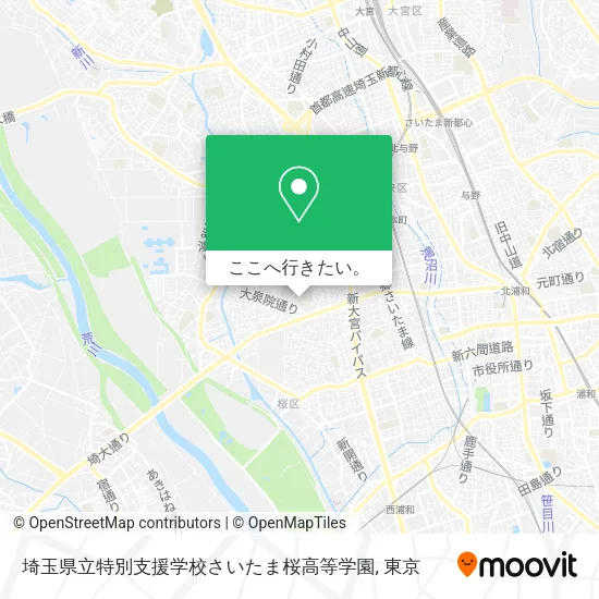 埼玉県立特別支援学校さいたま桜高等学園地図