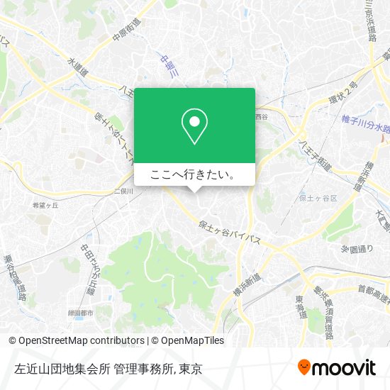 左近山団地集会所 管理事務所地図