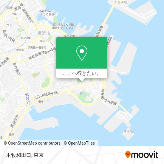 本牧和田口地図