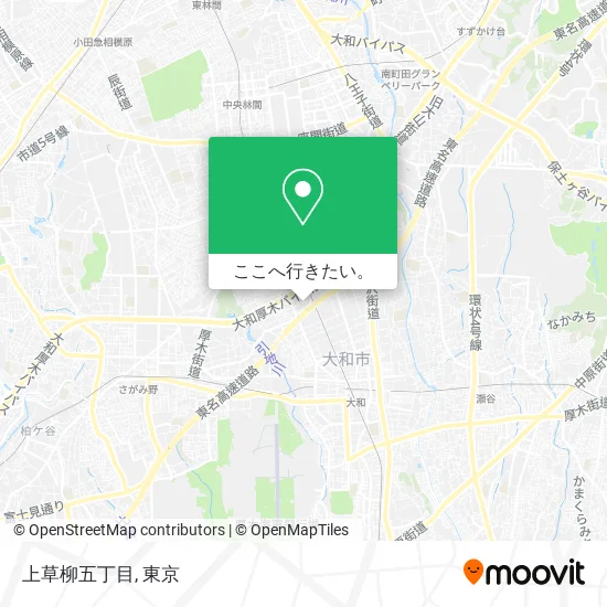 上草柳五丁目地図
