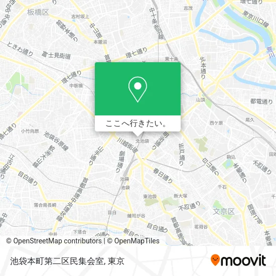池袋本町第二区民集会室地図