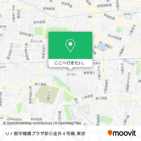 Ｕｒ都市機構プラザ新小金井４号棟地図