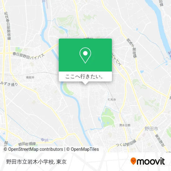 野田市立岩木小学校地図