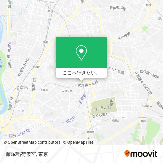 藤塚稲荷仮宮地図