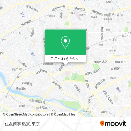 住友商事 砧寮地図