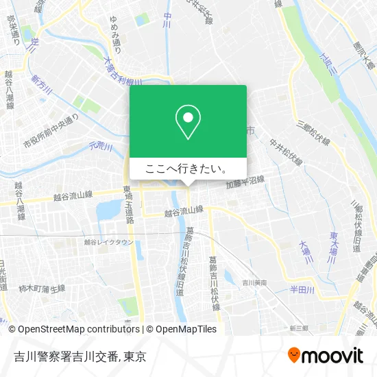 吉川警察署吉川交番地図
