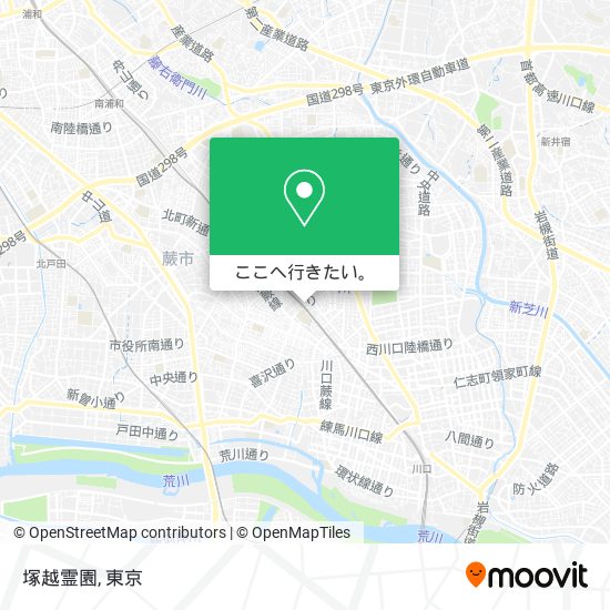 塚越霊園地図