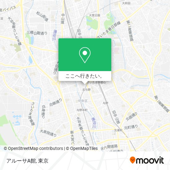 アルーサA館地図