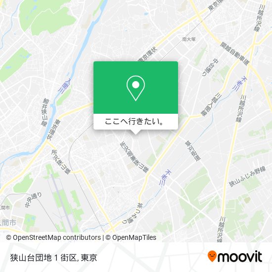 狭山台団地１街区地図