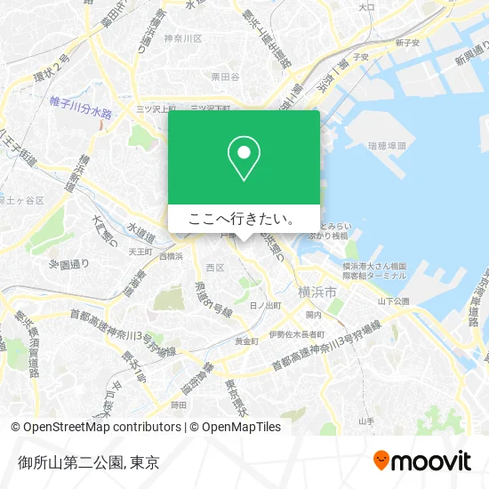 御所山第二公園地図