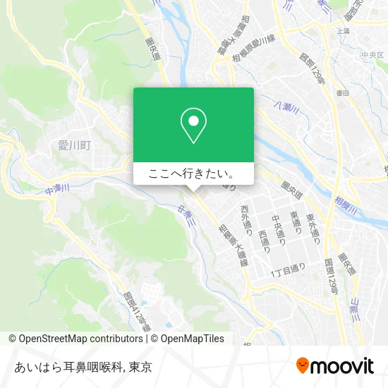 あいはら耳鼻咽喉科地図