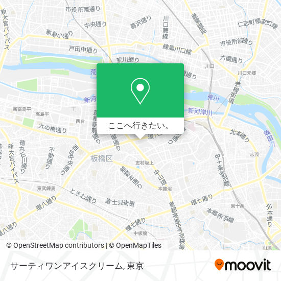 サーティワンアイスクリーム地図