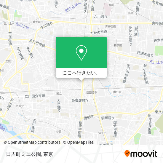 日吉町ミニ公園地図