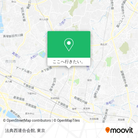法典西連合会館地図