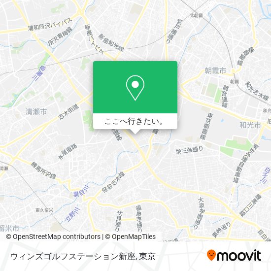 ウィンズゴルフステーション新座地図