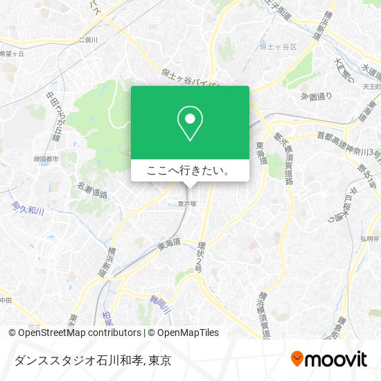 地下鉄 - メトロ または バスで横浜市のダンススタジオ石川和孝への行き方