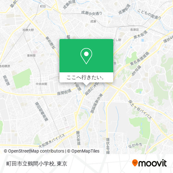 町田市立鶴間小学校地図