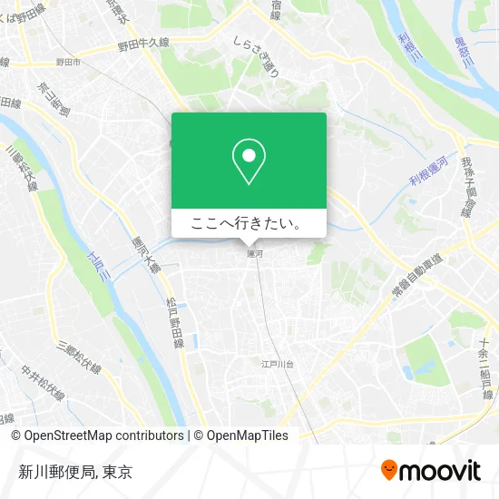 新川郵便局地図
