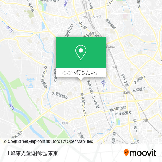 上峰東児童遊園地地図