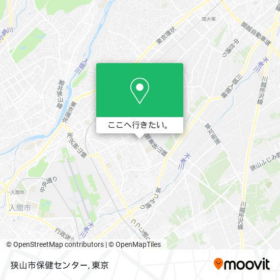 狭山市保健センター地図