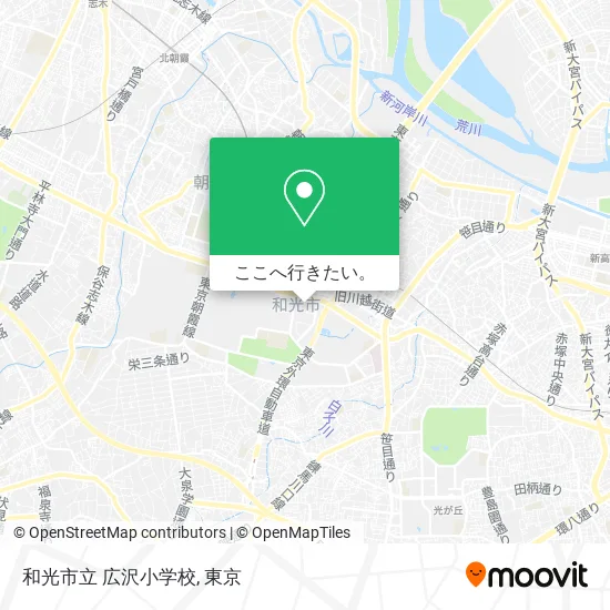 和光市立 広沢小学校地図