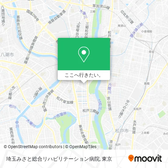 埼玉みさと総合リハビリテーション病院地図