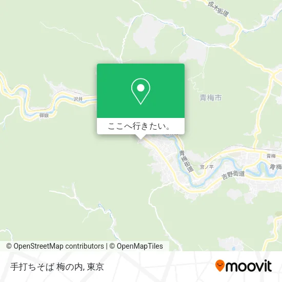 手打ちそば 梅の内地図