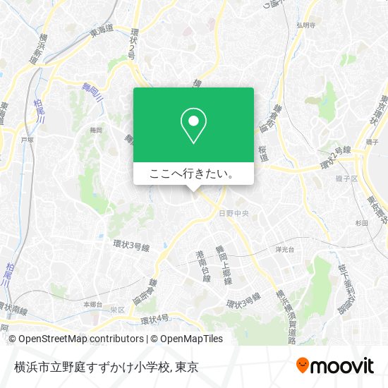 横浜市立野庭すずかけ小学校地図