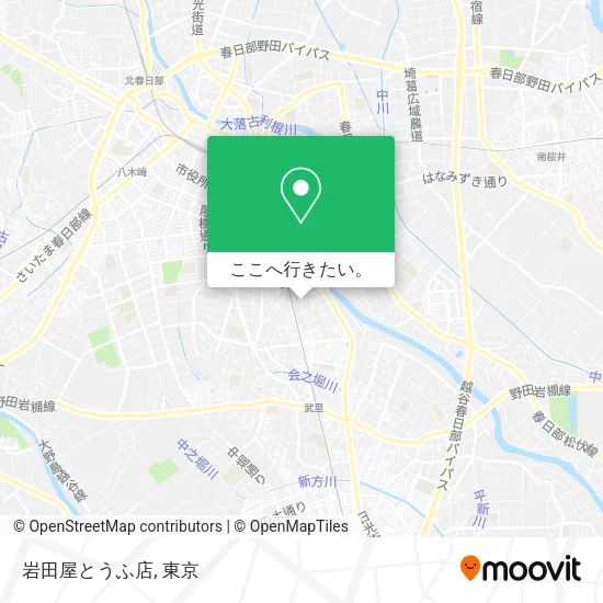 岩田屋とうふ店地図