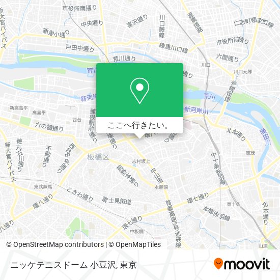 ニッケテニスドーム 小豆沢地図