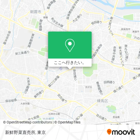 新鮮野菜直売所地図