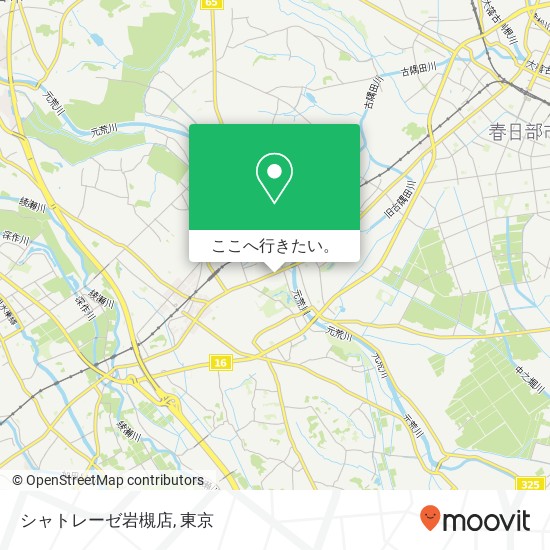 シャトレーゼ岩槻店地図