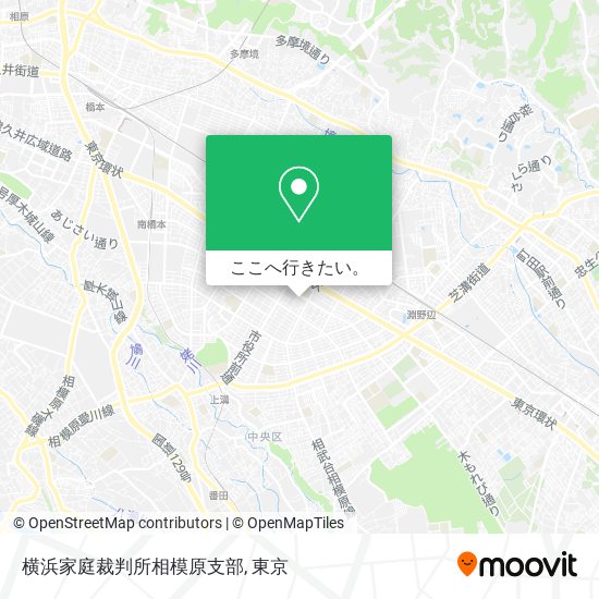 横浜家庭裁判所相模原支部地図