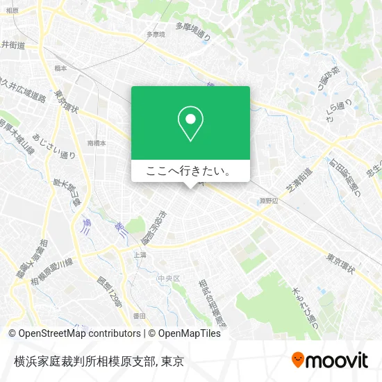 横浜家庭裁判所相模原支部地図