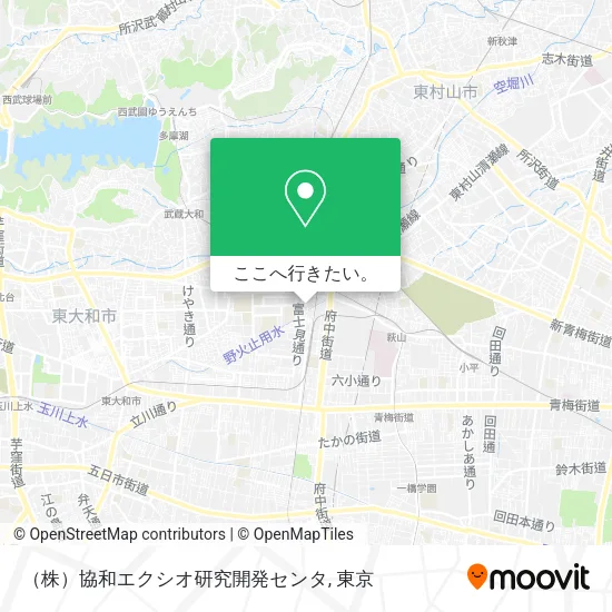 （株）協和エクシオ研究開発センタ地図