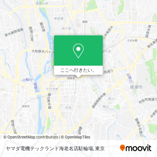 ヤマダ電機テックランド海老名店駐輪場地図