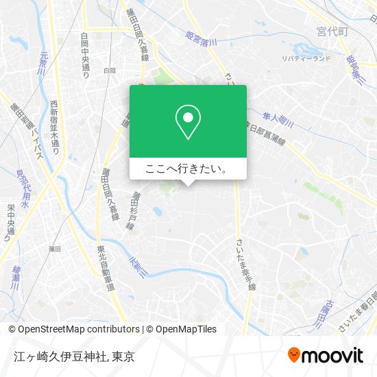 江ヶ崎久伊豆神社地図