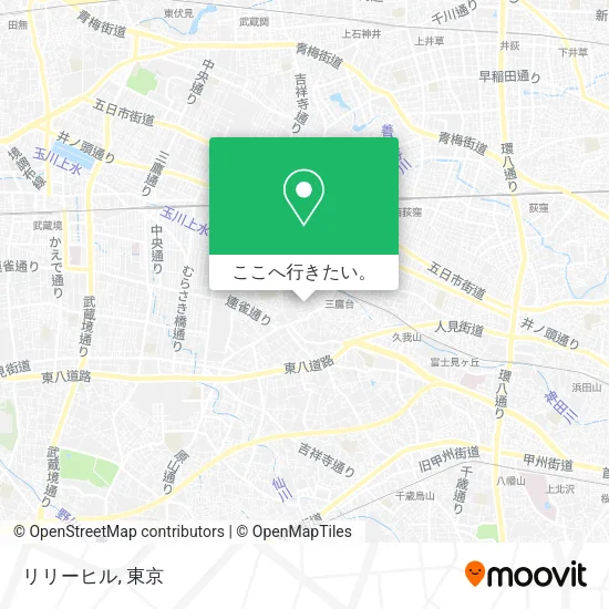 リリーヒル地図