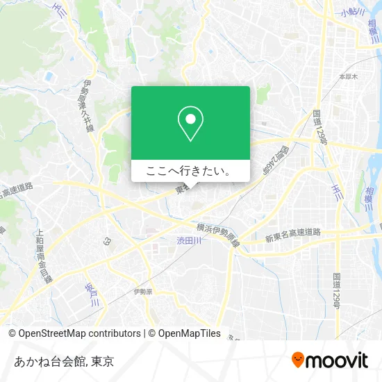 あかね台会館地図