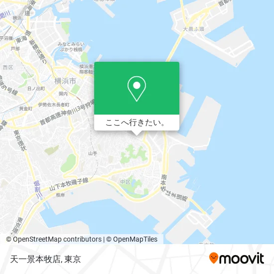 天一景本牧店地図