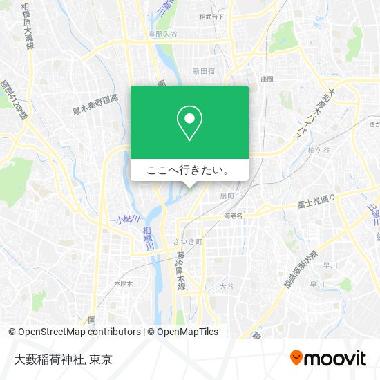 大藪稲荷神社地図